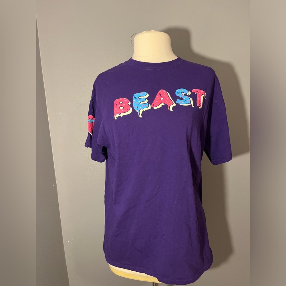 Mr. Beast Men's Graphic Tee Shirt Size‎ Large Limited Edition Purple You …